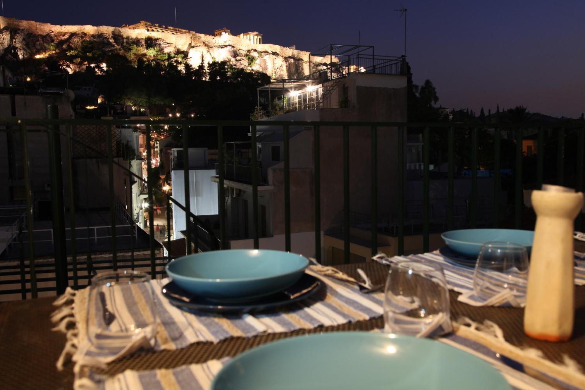 אתונה Plaka Two-Storey Penhouse With Acropolis Views Pl6 מראה חיצוני תמונה